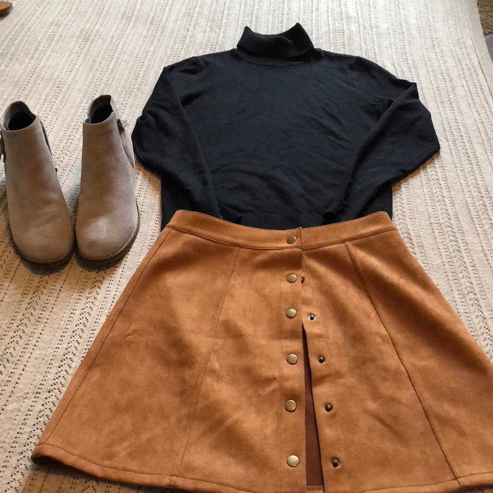 Classic black turtle neck sweater